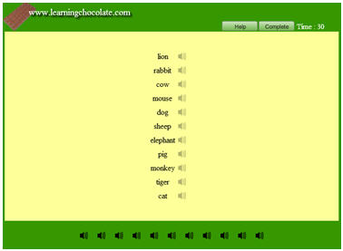 LearningChocolate - trang web học từ vựng miễn phí tuyệt vời cho các bạn tuổi tiểu học