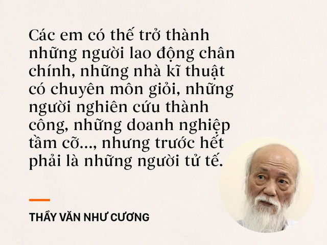 Những câu nói chạm đến trái tim mọi thế hệ học trò của PGS. Văn Như Cương, người thầy vừa qua đời ở tuổi 80