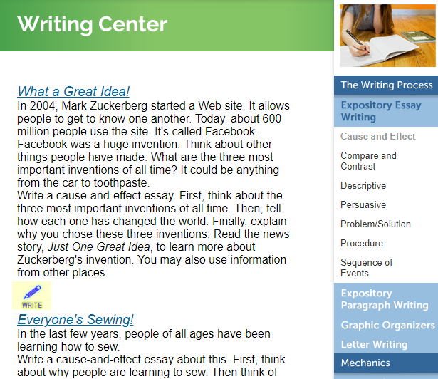 Achieve3000 Literacy: 4 bước rèn kỹ năng viết với Writing Center