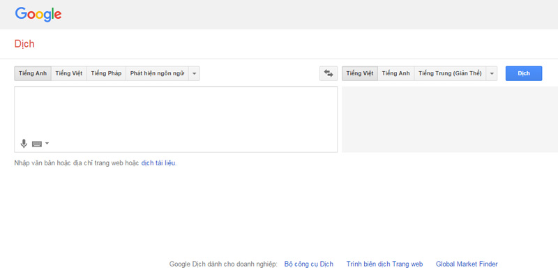 Hướng dẫn sử dụng công cụ Google Dịch (Google Translate)