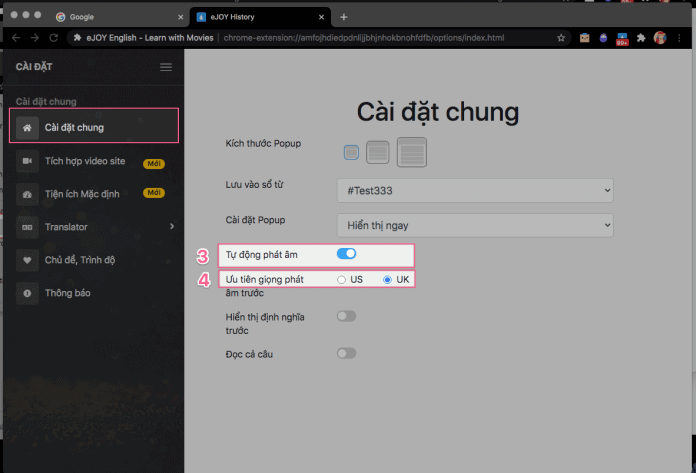 Hướng dẫn sử dụng eJOY eXtension