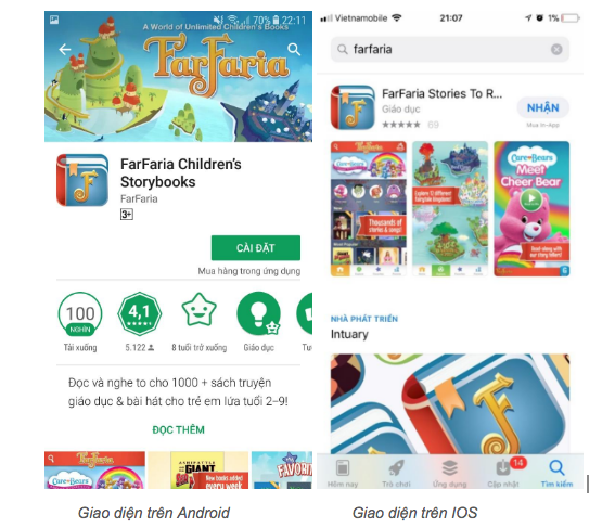 Hình ảnh ứng dụng Farfaria trên chợ ứng dụng
