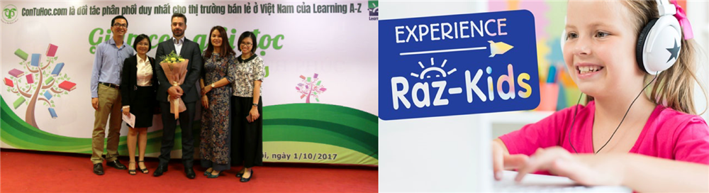 ConTuHoc là đơn vị duy nhất được ủy quyền phân phối Raz-kids và các chương trình của Learning A-Z cho thị trường bán lẻ tại Việt Nam