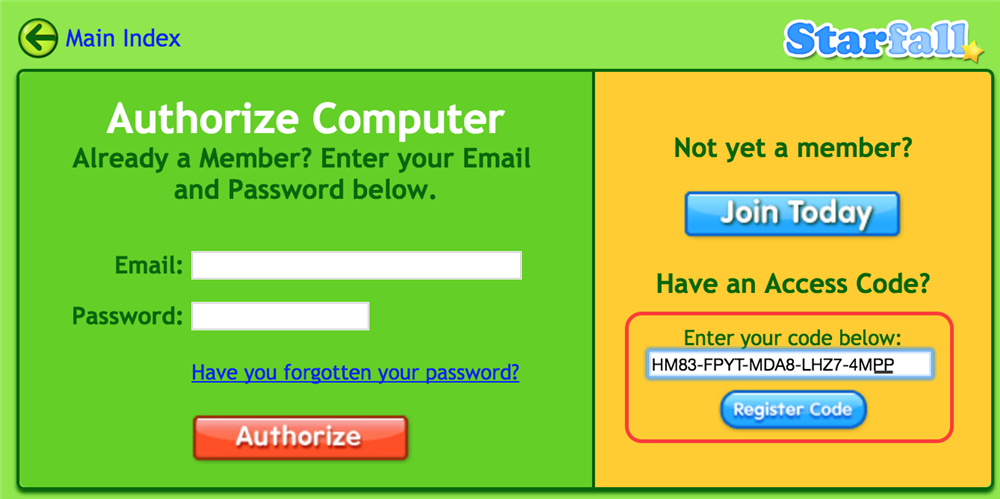 Passwords codes