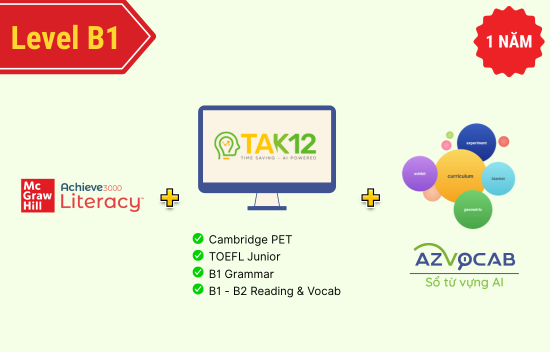 Picture of Bộ chương trình học TA cùng Achieve 3000 và TAK12 level B1 01 năm
